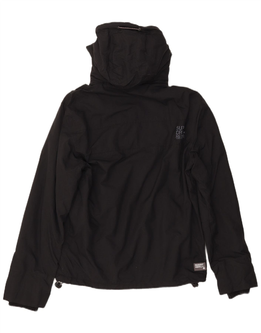 SUPERDRY Herre Windcheater Grafisk Windbreaker Jacket UK 38 Medium Black