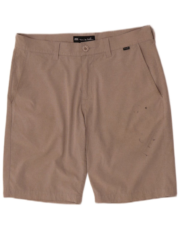 Travis Mathew Herre Regular Fit Chino Shorts W32 Medium Beige Polyester