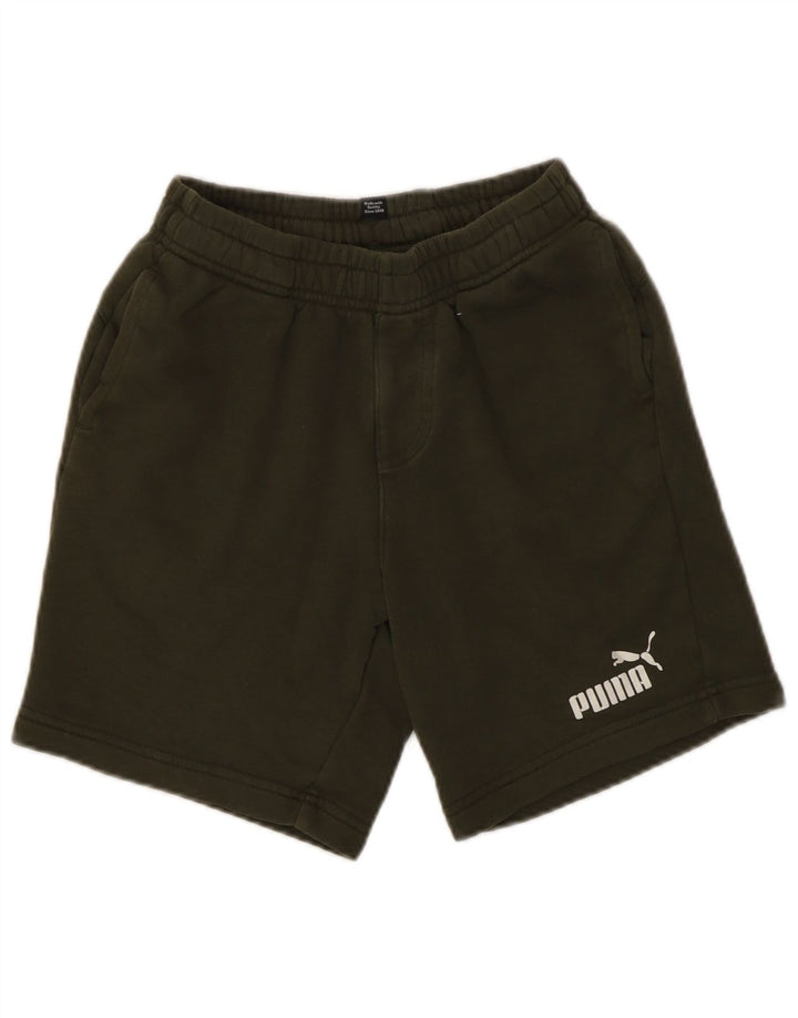 Puma Boys Sports Shorts 11-12 år Khaki Cotton