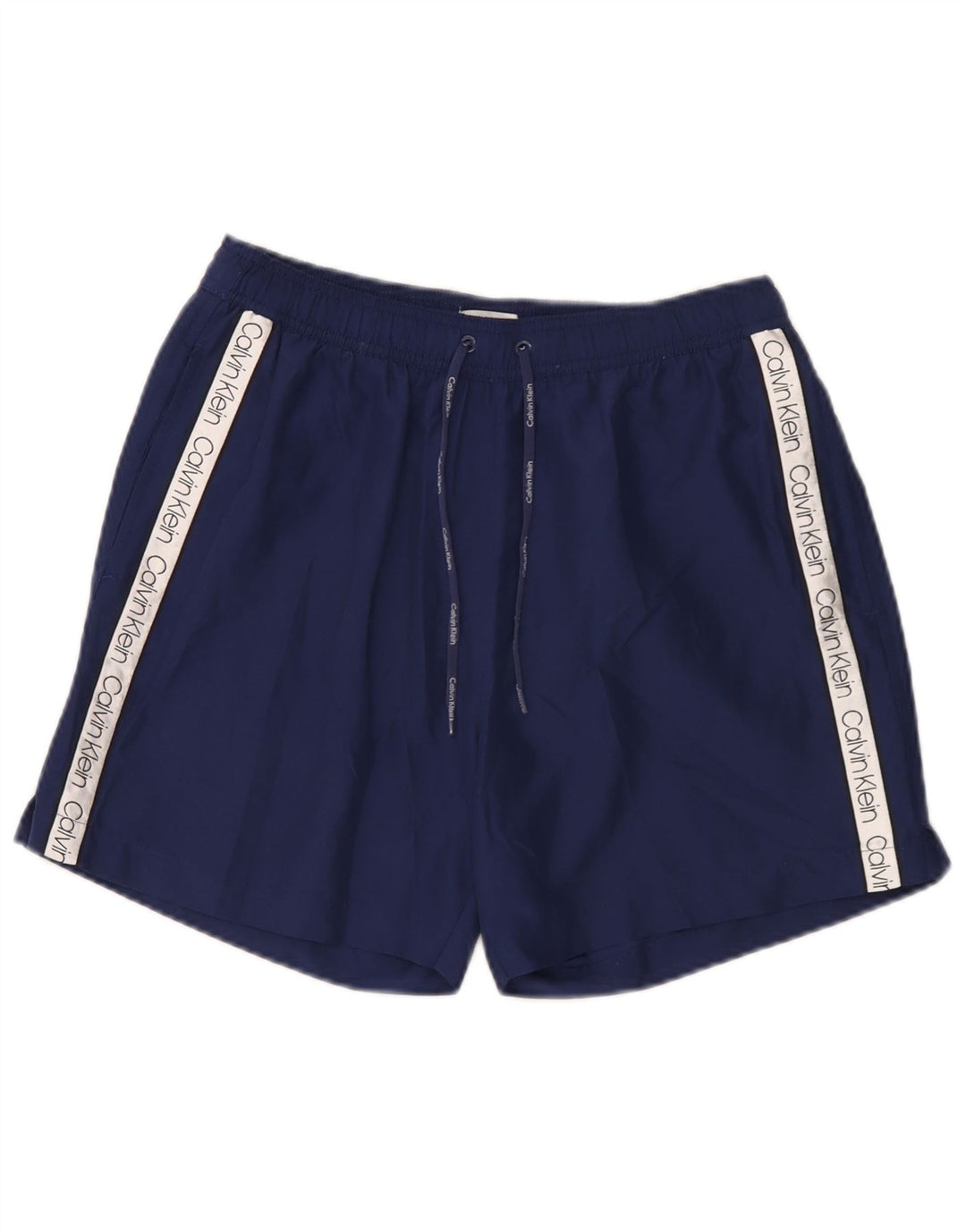 Calvin Klein Herre grafiske svømmeshorts Medium Navy Blue Colourblock