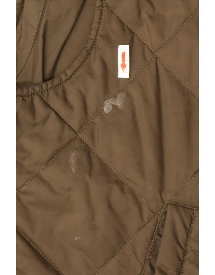 Barbour Herre Quiltet Gilet UK 42 XL Khaki Polyamid