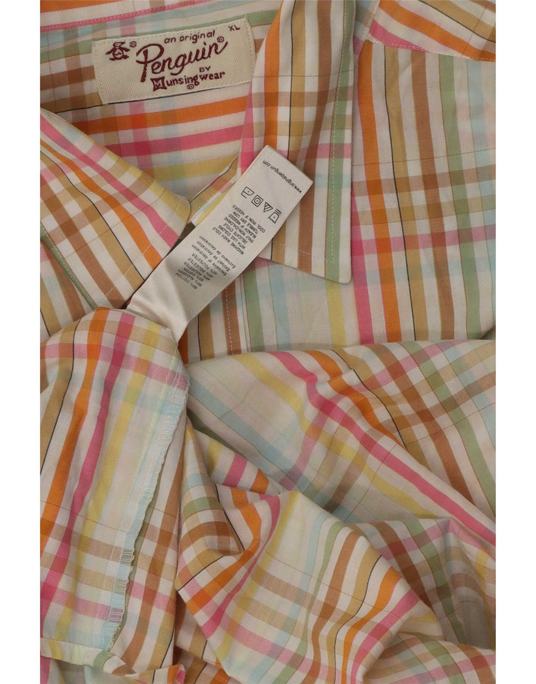 Penguin Heritage Kortærmet Slim Fit skjorte XL flerfarvet ternet