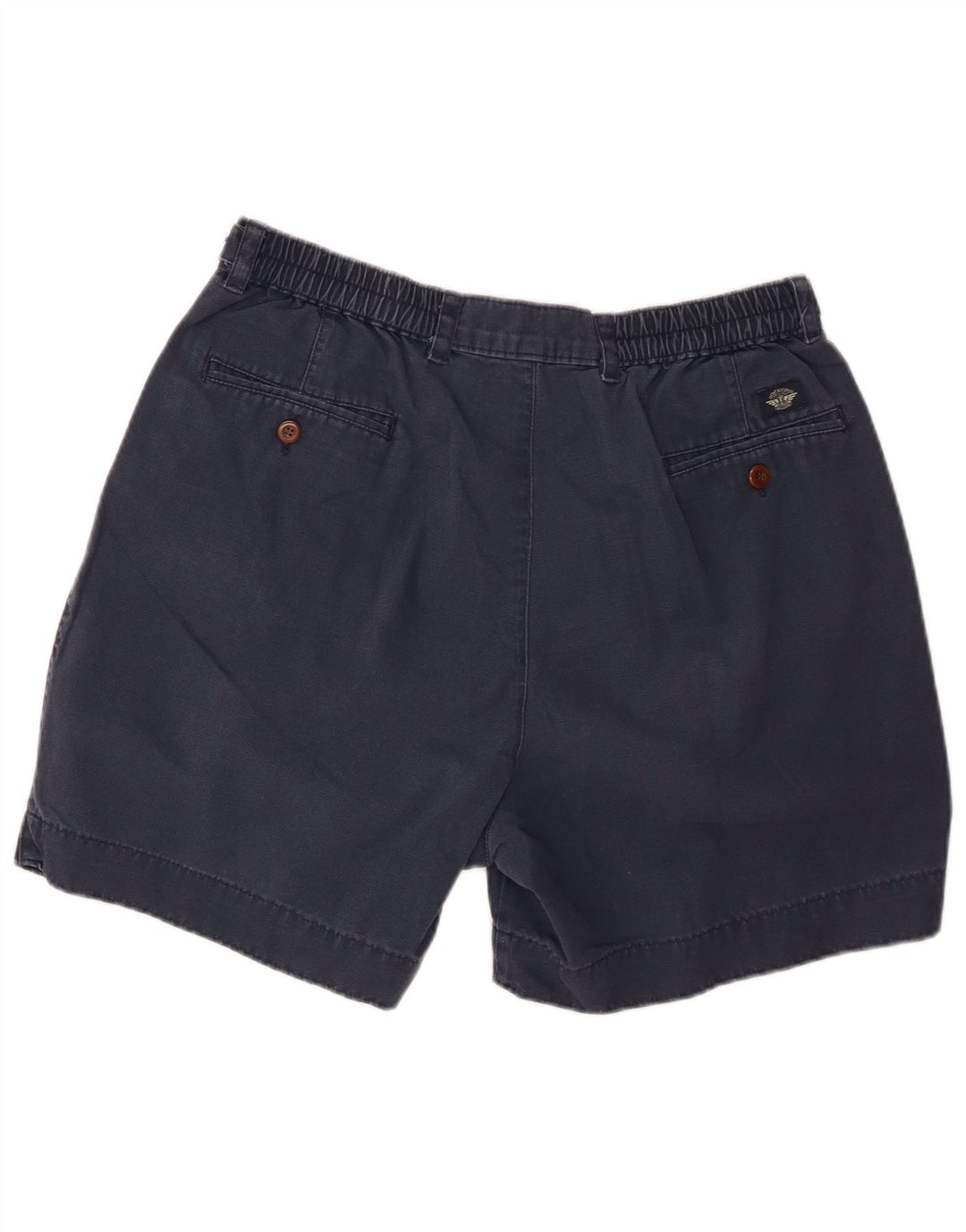 DOCKERS Herre Pegged Chino Shorts W34 Large Navy Blue Bomuld