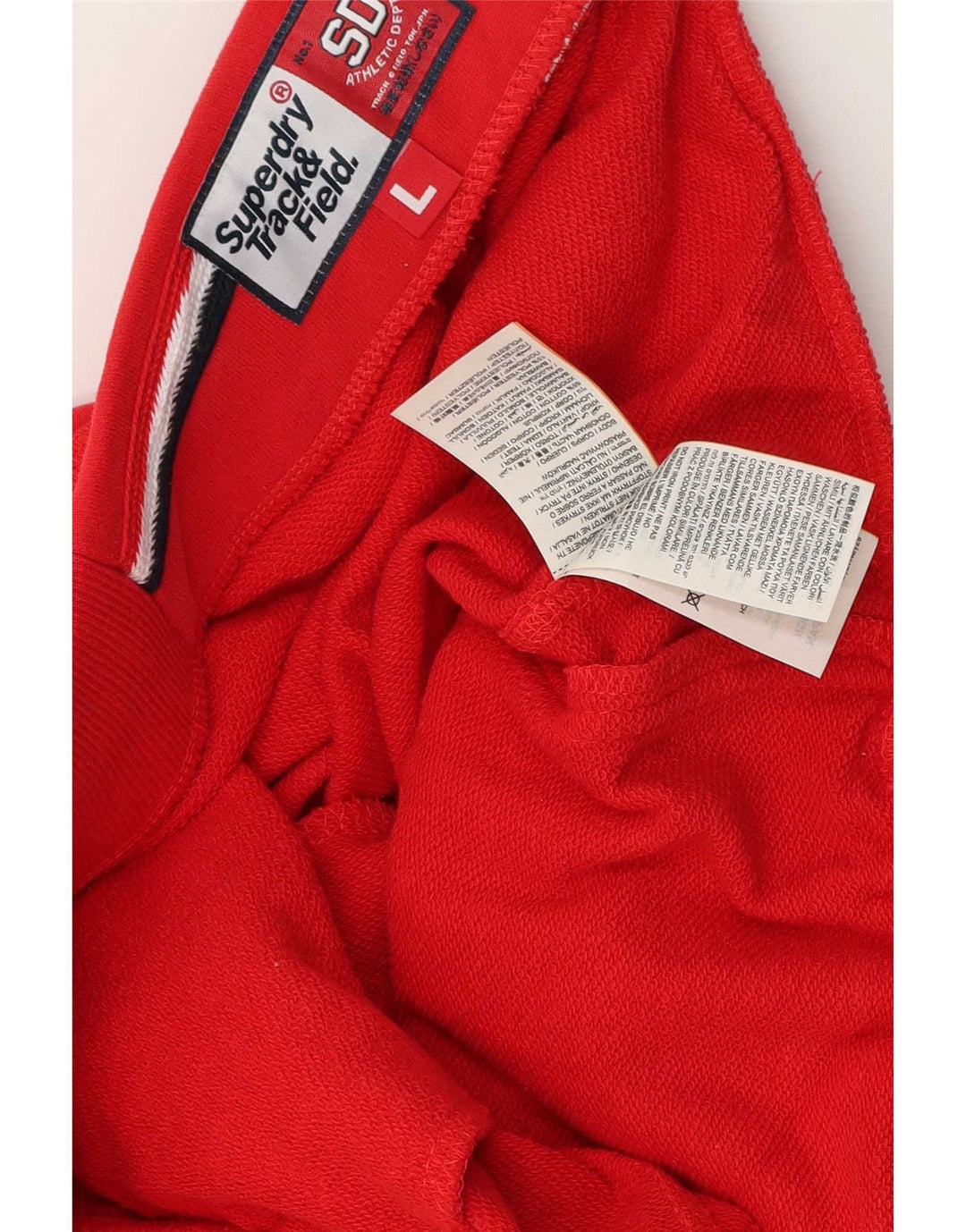 Superdry Herre grafiske sportsshorts store røde bomuld