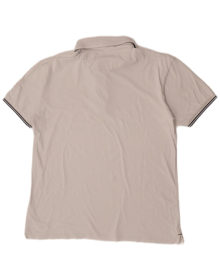 North Sails Herre Grafisk Polo Shirt 2XL Hvid Bomuld