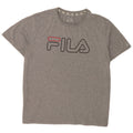 Fila Herre Grafisk T-Shirt Top 2XL Grå Flecked Polyester