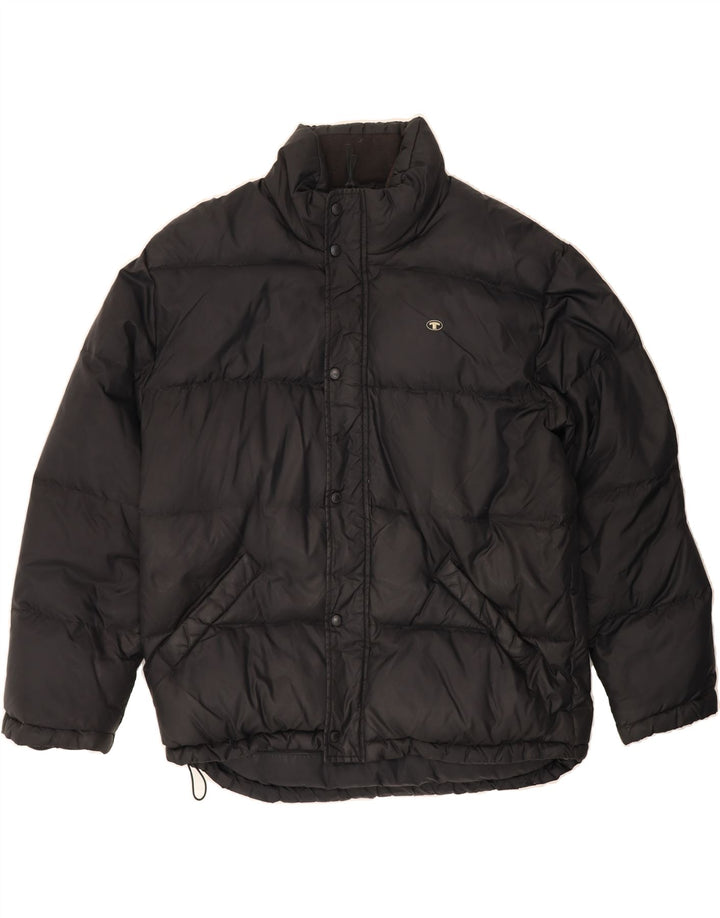 QUIKSILVER Mens Padded Jacket UK 38 Medium Black Cotton Vintage Quiksilver and Second-Hand Quiksilver from Messina Hembry 