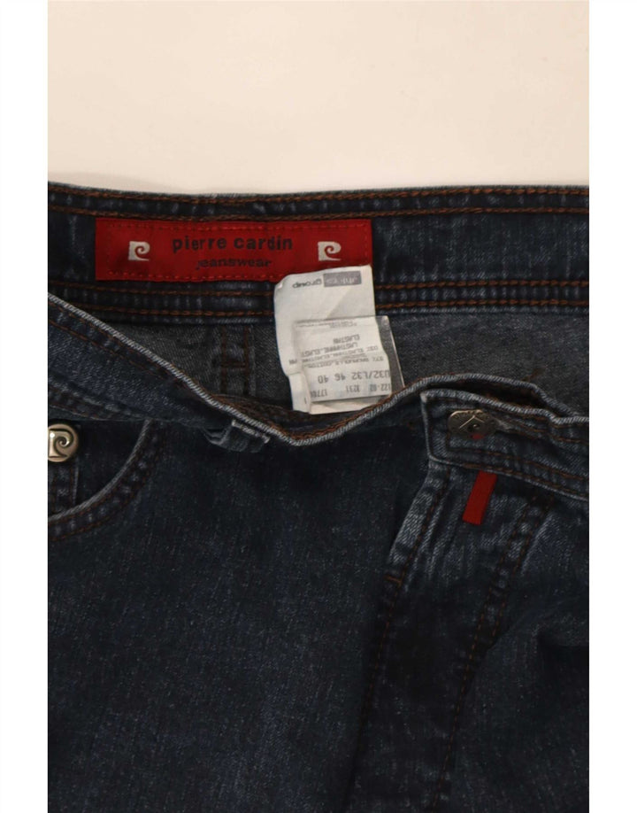 Pierre Cardin Straight Jeans til mænd W32 L32 Marineblå bomuld
