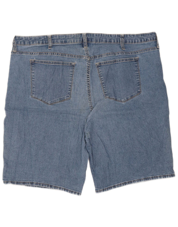 Lee Mens Riders Mid Rise Denim Shorts UK 22 3XL W44 Blå Bomuld