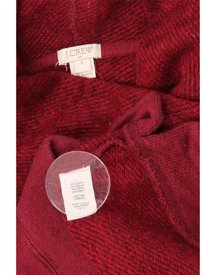 J. Crew Dame Rullehals Sweatshirt Jumper UK 10 Lille Bourgogne bomuld