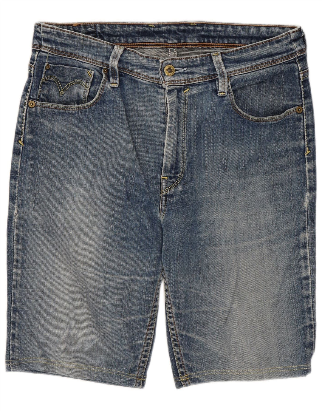 Levi's denimshorts til kvinder W32 store blå bomuld