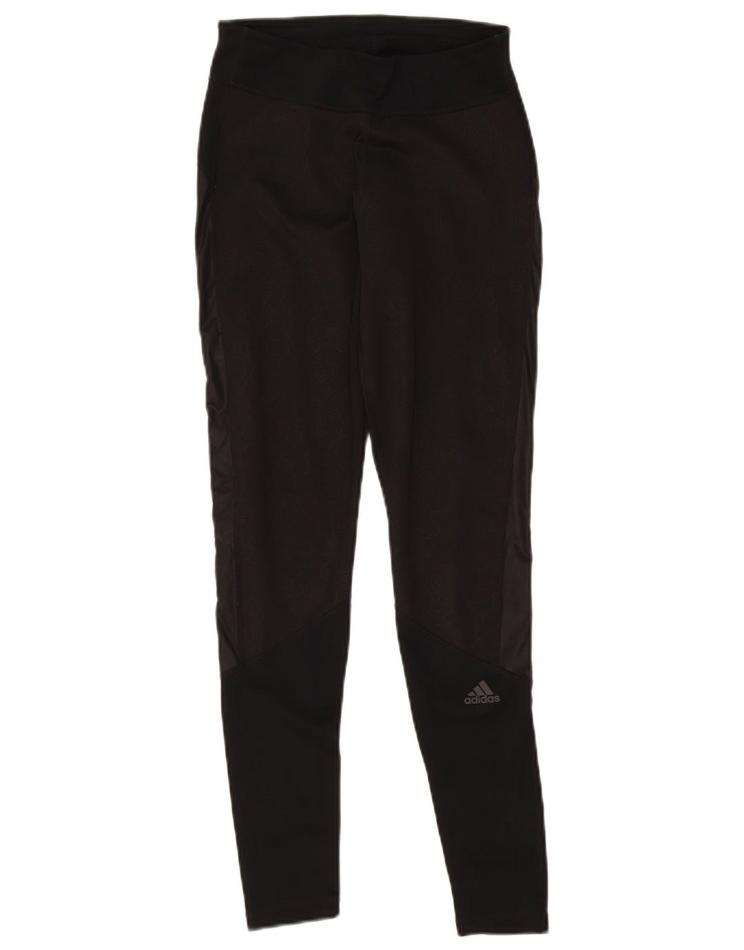 Adidas Womens Leggings UK 8/10 Small Black Floral