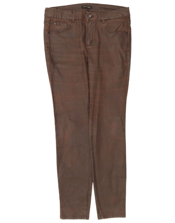 Massimo Dutti Voksede Skinny Casual Bukser til kvinder EU 42 Large W32 L30 Brun