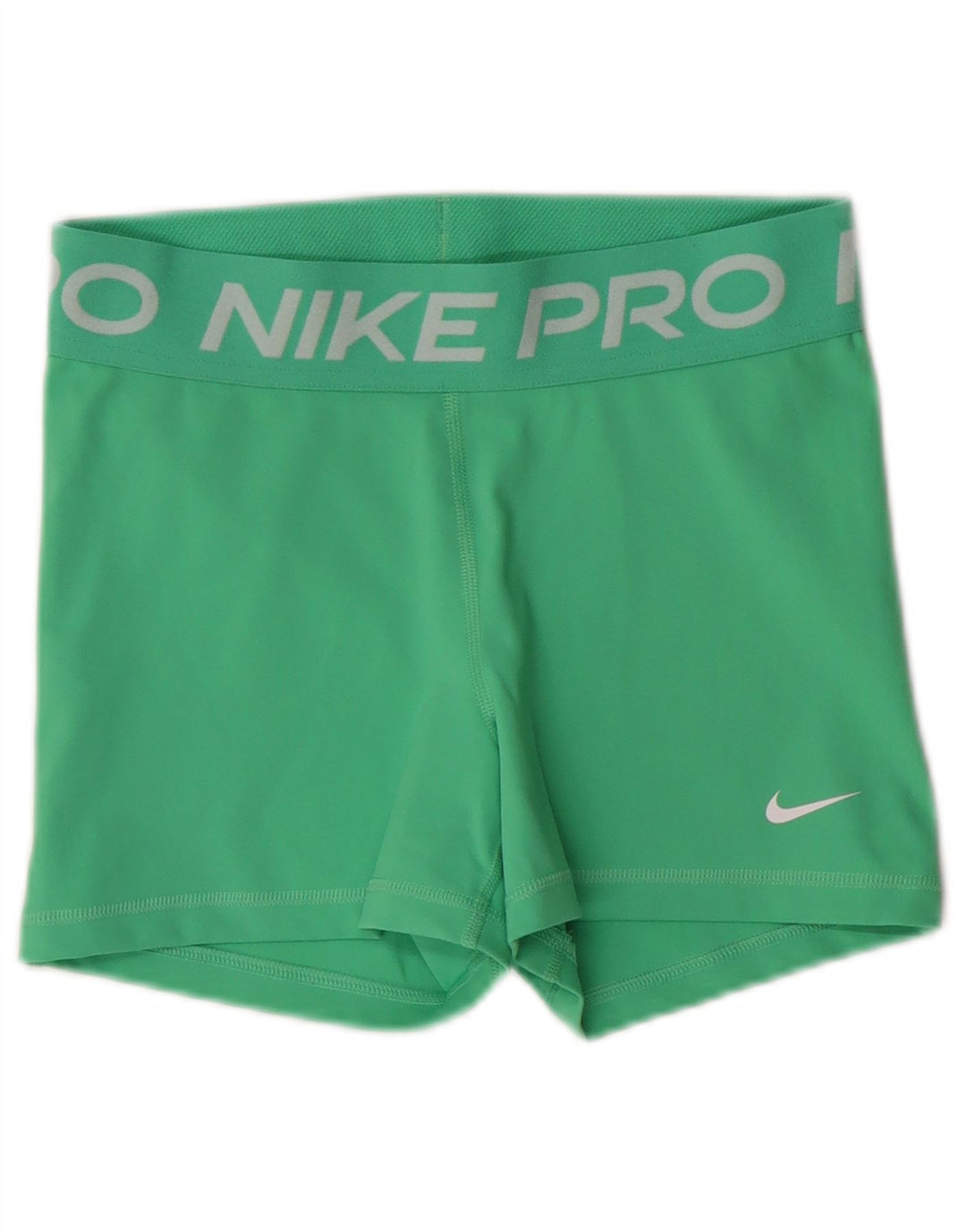 NIKE Dri Fit grafiske sportsshorts til kvinder UK 8 Lille grøn polyester