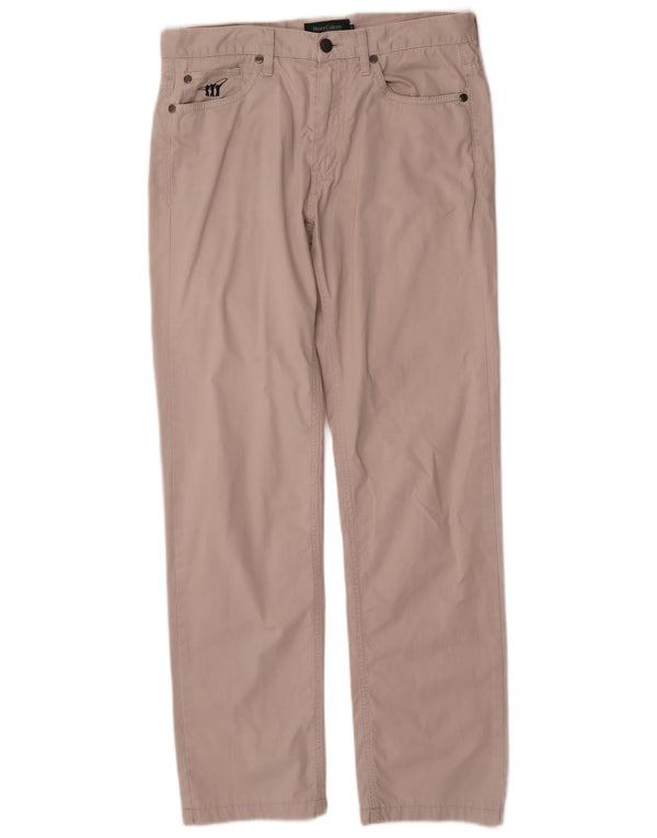 Henry Cottons Straight Casual bukser til mænd W32 L31 Beige bomuld