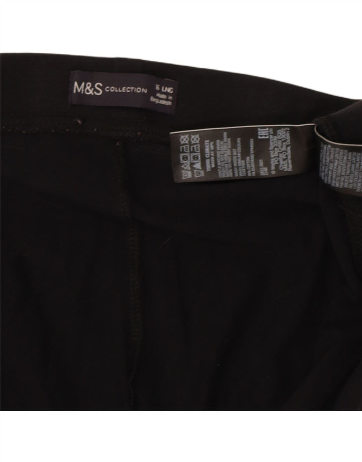 Marks & Spencer Womens Leggings UK 16 Large Black Bomuld