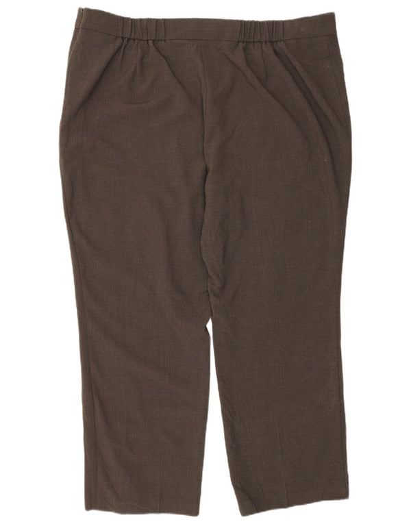 Marks & Spencer lige croppede bukser til kvinder UK 20 2XL W40 L26 Brun