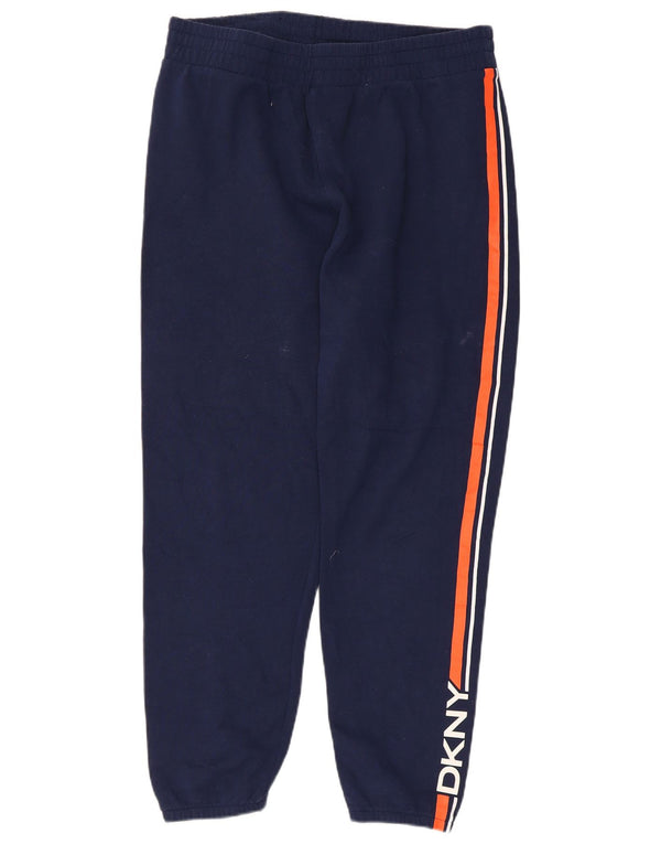 Dkny Herre Grafisk træningsdragt Bukser Joggers Large Navy Blue Colourblock