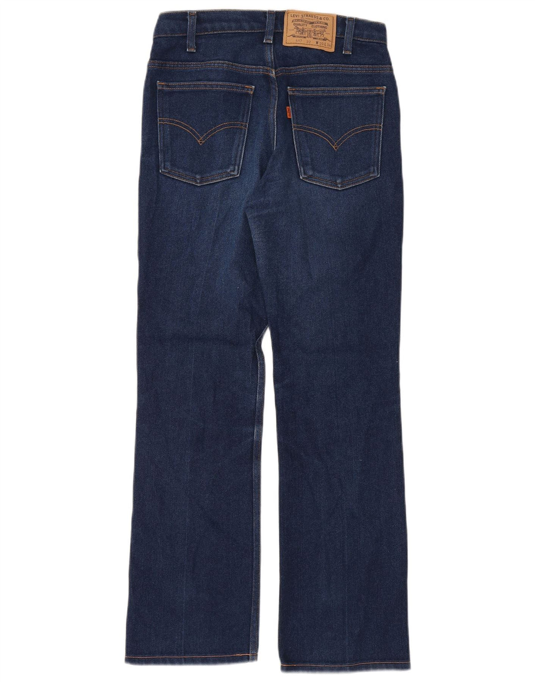 Levi's Dame 417 Bootcut Jeans W30 L30 Marineblå Bomuld