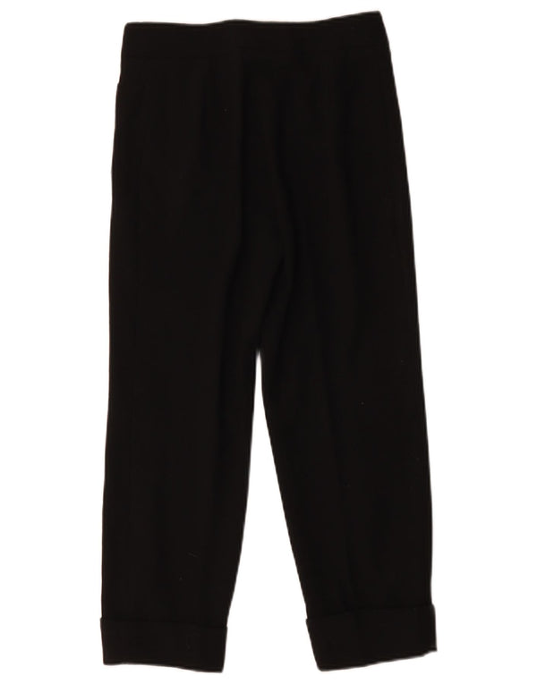 Vintage Dame Cropped Trousers W26 L23 Sort Uld
