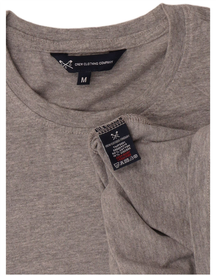 Crew Clothing Herre T-Shirt Top Medium Grey Bomuld