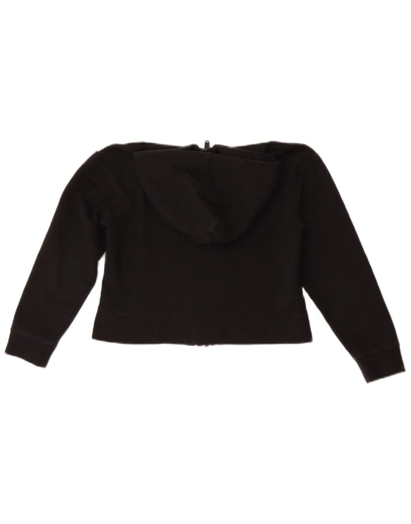 Jordan Girls Crop hættetrøje med lynlås 10-11 år Medium Black Sports