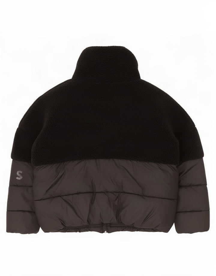 Hugo Boss piger grafisk polstret jakke 8-9 år Sort Colourblock Polyester