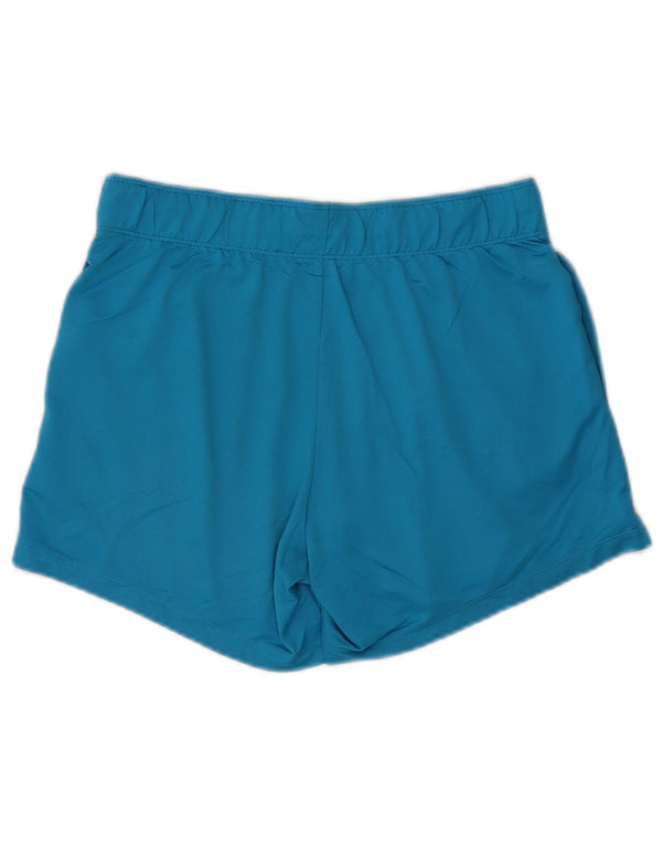 NIKE Dri Fit sportsshorts til kvinder UK 10 Small Blue Polyester