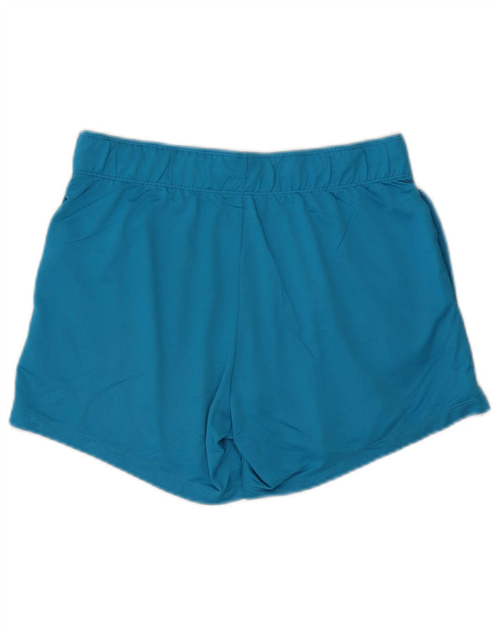 NIKE Dri Fit sportsshorts til kvinder UK 10 Small Blue Polyester