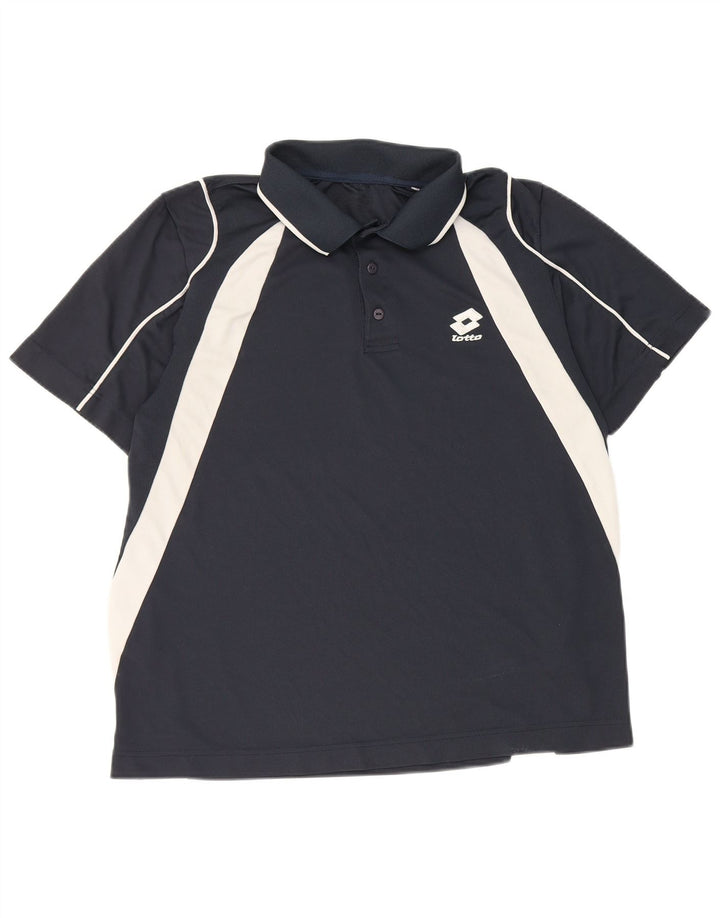 Lotto Herre poloshirt Medium Marineblå Colourblock Polyester