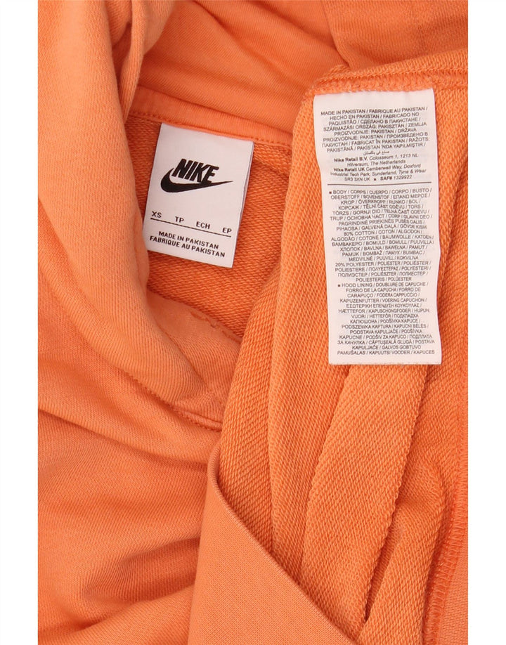 NIKE Hættetrøje til mænd XS Orange Bomuld