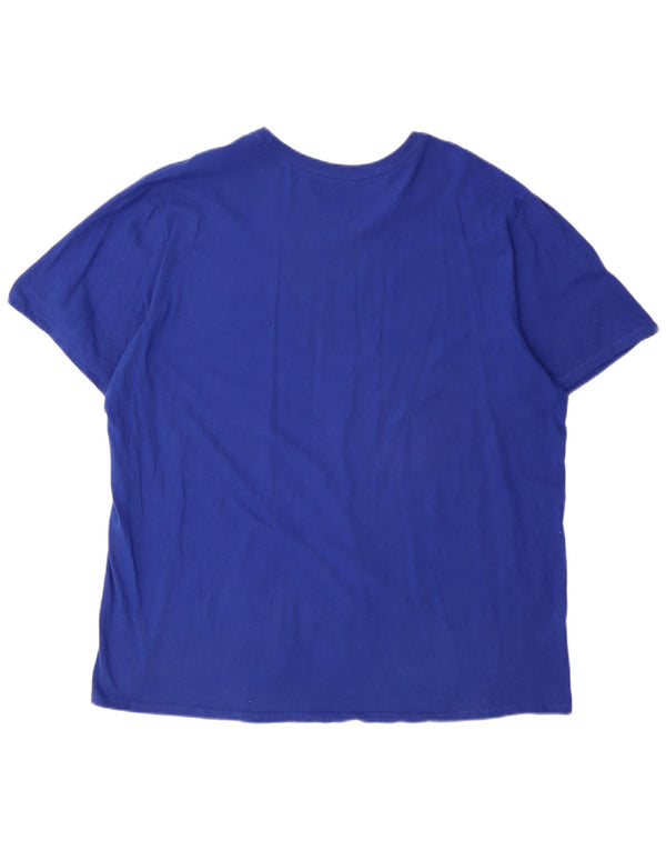 Nike Herre BSBL Grafisk T-Shirt Top 2XL Blå Bomuld