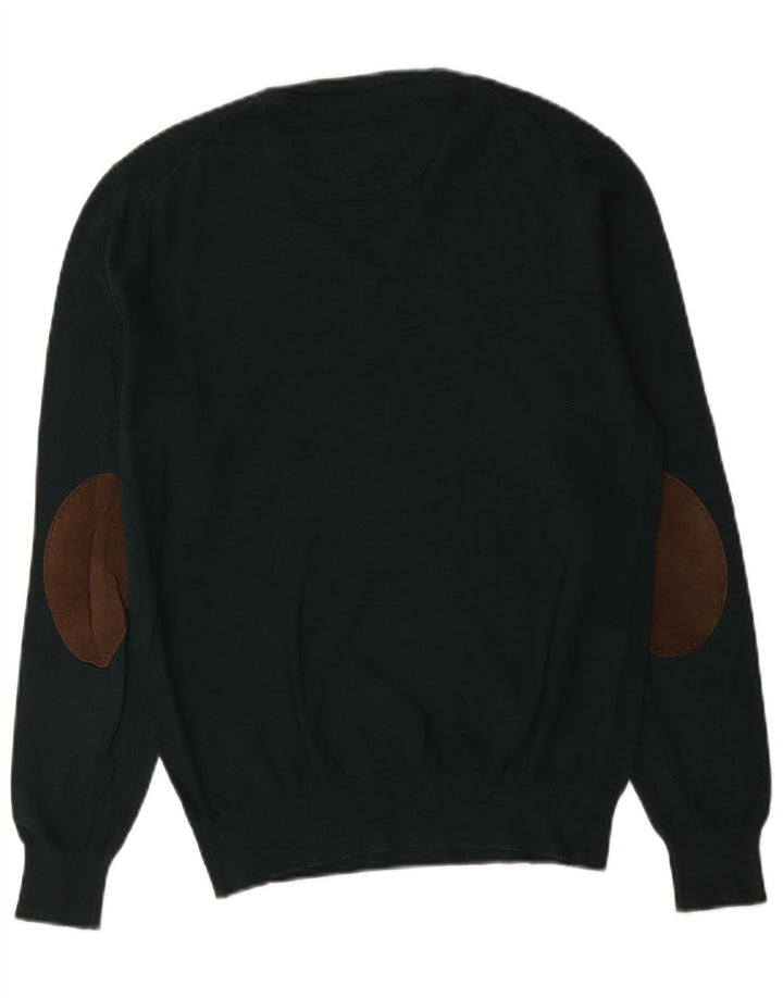 Massimo Dutti Herre V-hals sweater lille grøn bomuld