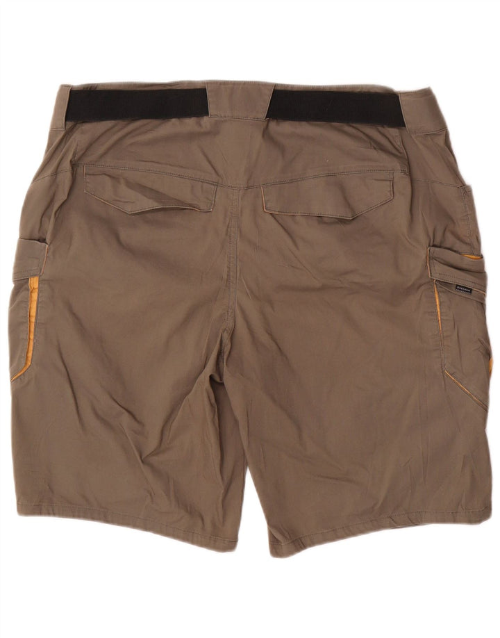 DECATHLON Mens Cargo Shorts W42 XL Brown Polyester