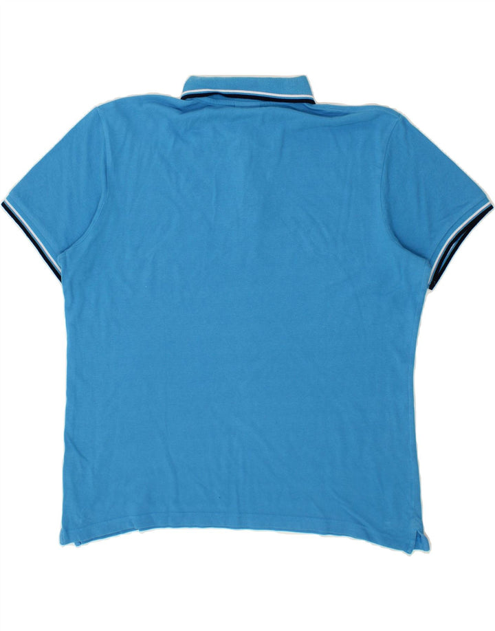 DIADORA Mens Polo Shirt Large Blue Cotton Vintage Diadora and Second-Hand Diadora from Messina Hembry 