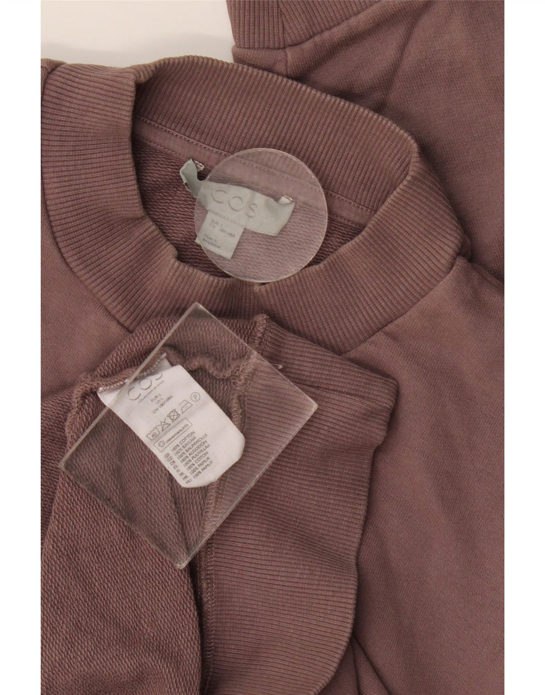 Cos Herre Sweatshirt Jumper Stor Brun Bomuld