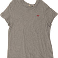 LEVI'S Womens T-Shirt Top UK 18 XL Grey Cotton Vintage Levi's and Second-Hand Levi's from Messina Hembry 