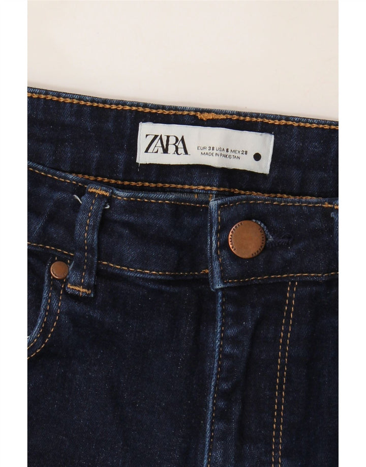 ZARA Womens Bootcut Jeans EU 38 Small W28 L32 Navy Blue Vintage Zara and Second-Hand Zara from Messina Hembry 