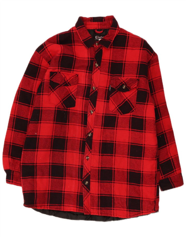 Elutex Herre Lumberjack Flanell Shirt XL Rød Ternet Bomuld