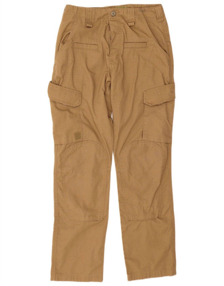 Vintage Straight Cargo Bukser til mænd W30 L30 Beige Polyester