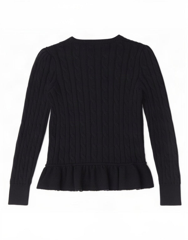 Polo Ralph Lauren pige cardigan sweater 5-6 år marineblå bomuld