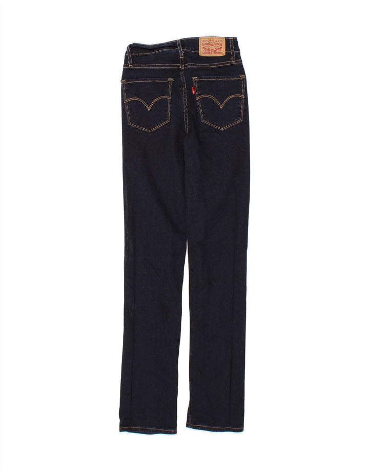 LEVI'S Womens Skinny Jeans W23 L30 Navy Blue Cotton Vintage Levi's and Second-Hand Levi's from Messina Hembry 