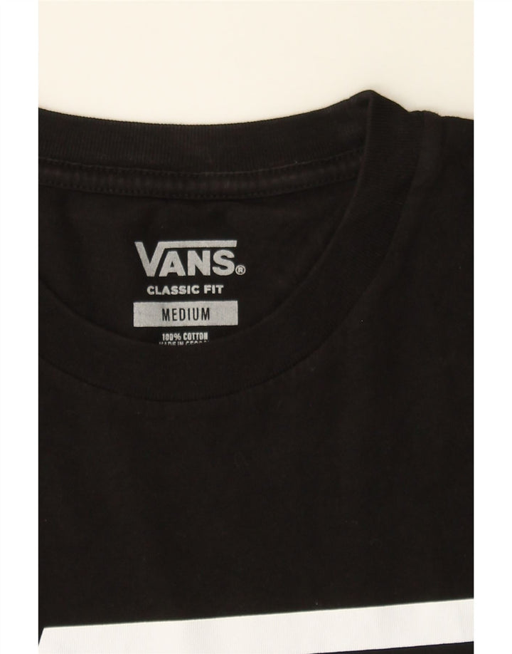 VANS Mens Classic Fit Graphic T-Shirt Top Medium Black Cotton Vintage Vans and Second-Hand Vans from Messina Hembry 