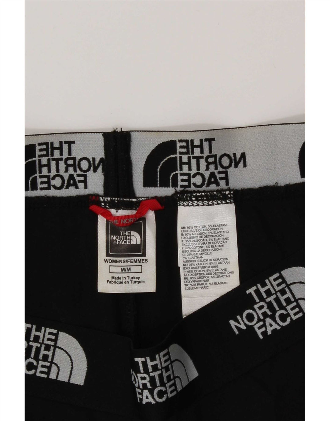 The North Face Kvinders Grafiske Leggings UK 14 Medium Sort Bomuld
