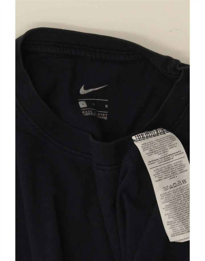 Nike T-shirt top til mænd, stor marineblå bomuld