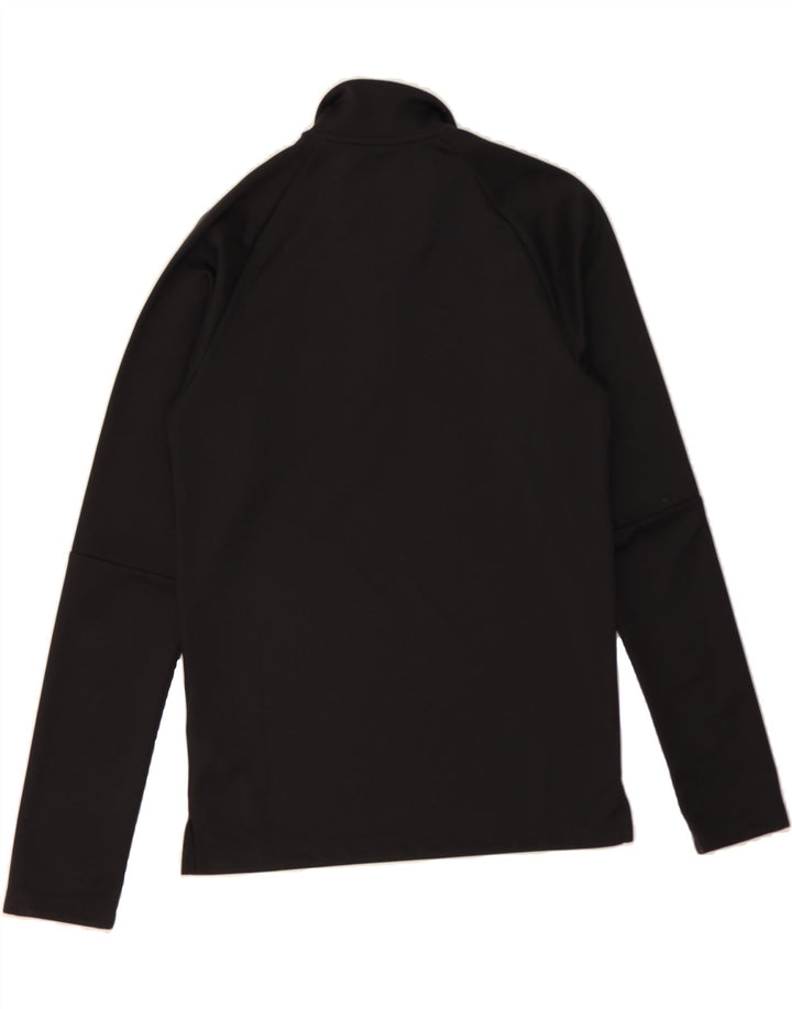 ADIDAS Mens Climalite Zip Neck Pullover Tracksuit Top XS Black Polyester Vintage Adidas and Second-Hand Adidas from Messina Hembry 