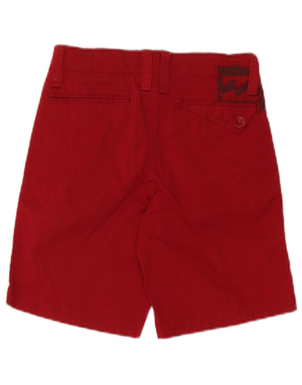 Billabong Boys Grafiske Chino Shorts 9-10 år W26 Rød Bomuld