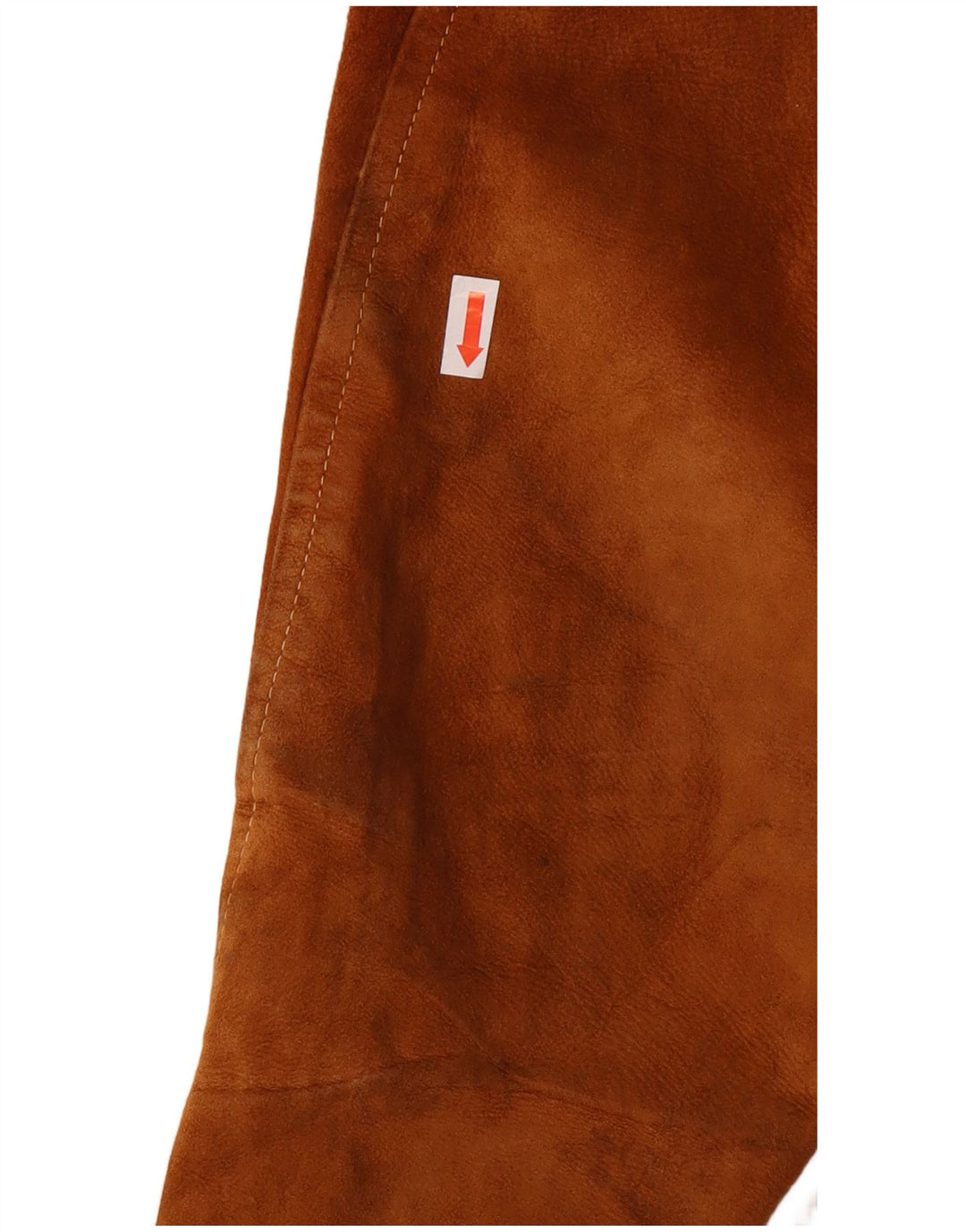 ESSEBI Herre Ruskind Bomber Jacket UK 40 Stor Brun Læder