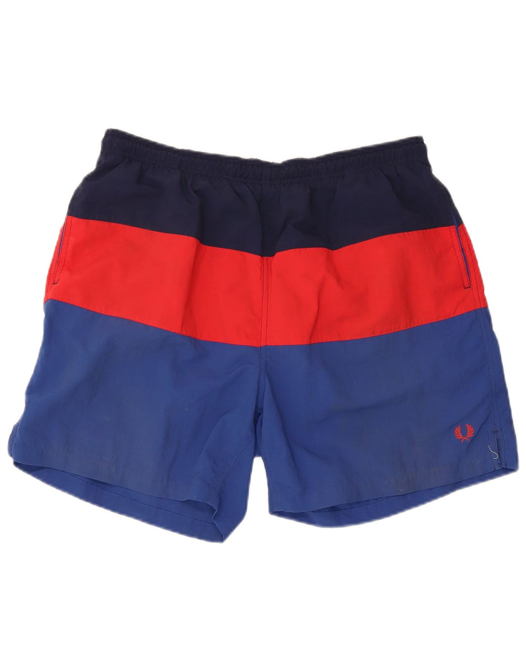 FRED PERRY Badeshorts til mænd Stor flerfarvet Colourblock Nylon