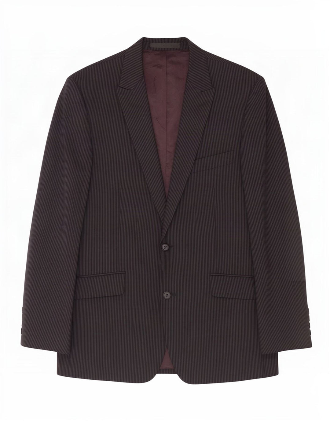 Marks & Spencer Herre 2-knaps blazerjakke UK 38 Medium Black Pinstripe